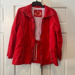 Bright Red Zipup Jacket